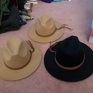 NWT LOT OF 3 CUTE WESTERN FELT HATS